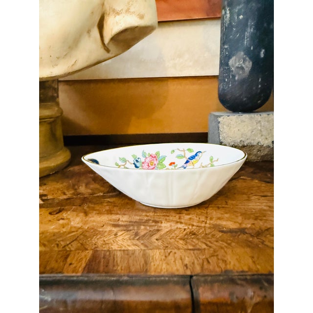 Light Green Vintage Aynsley Pembroke Avocado Bowl Fine English Bone China For Sale - Image 8 of 8