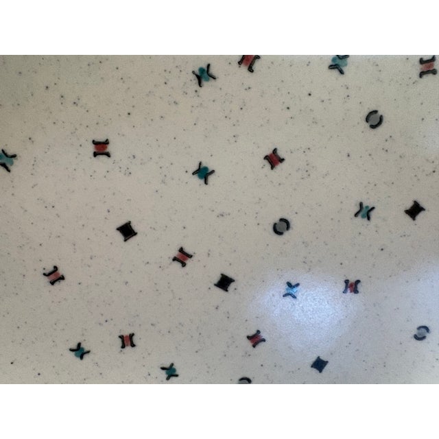 1950s 1950s Metlox Dinner Plates in the Poppyfields California Confetti Pattern - Set of 4 For Sale - Image 5 of 7