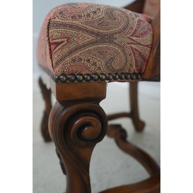 Set of 8 Henredon Continental Style Upholstered Dining Room Chairs For Sale - Image 12 of 18