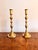 Gold Large Antique Victorian Brass Candlesticks, 1880, Set of 2 For Sale - Image 8 of 8