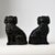 Antique Staffordshire Jackfield Black Mantle Dog Figurines, 1800s, Set of 2 For Sale - Image 5 of 10