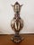 Rustic European Circa 1900 Bohemian Renaissance Revival Majolica Gryphon Handled Footed Vase For Sale - Image 3 of 8