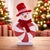 Contemporary Peppermint Snowman Figurine withRed Hat For Sale - Image 3 of 3
