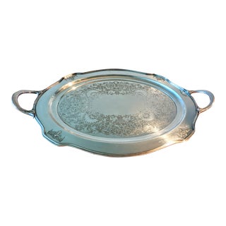 Vintage 1847 Rogers Bros Ambassador Serving Tray For Sale