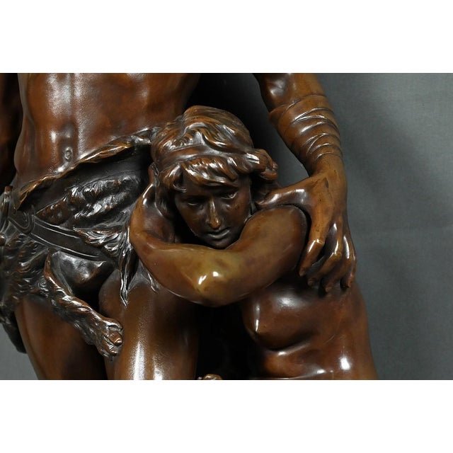 Boisseau, The Defense of the Hearth, Late 19th Century, Bronze For Sale - Image 11 of 18