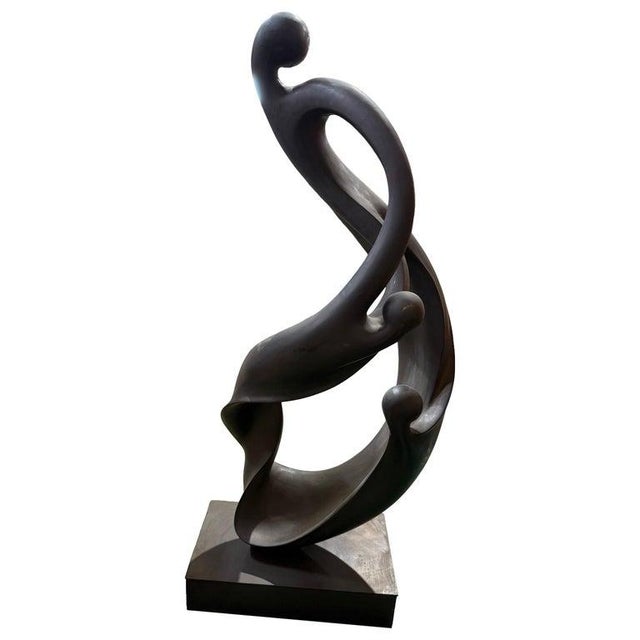 Unity in Motion Abstract Sculpture, Bronze For Sale - Image 6 of 6
