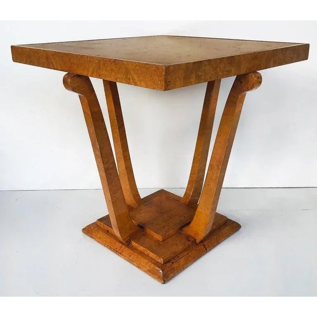 Biedermeier 1920s Grained Austrian Biedermeier Burlwood Table and 2 Chairs -Set of 3 For Sale - Image 3 of 13
