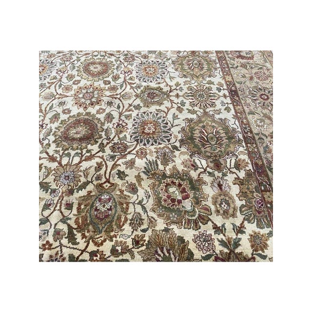 10x14 Handwoven Indian Agra Area Rug - 105381 For Sale - Image 12 of 16