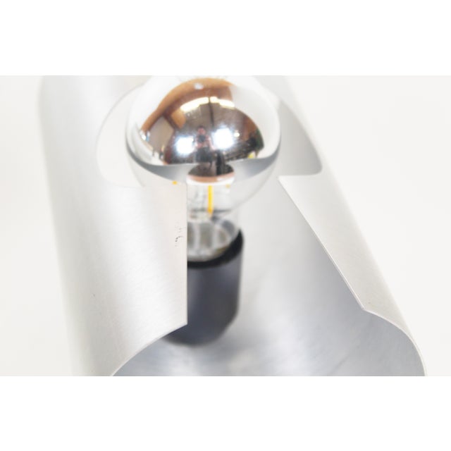 1970s Polished Metal Space Age Wall Lamps from Polam, 1970s, Set of 2 For Sale - Image 5 of 9