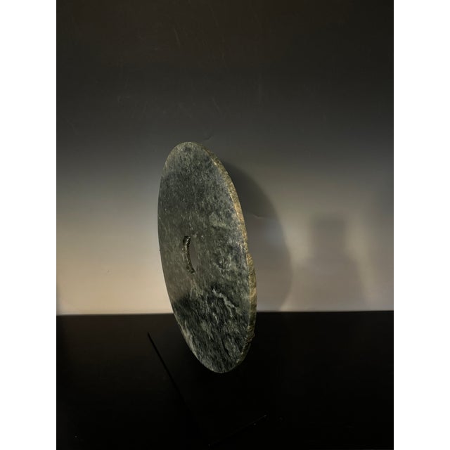 Chinese Antique Chinese Jade Disc For Sale - Image 3 of 4