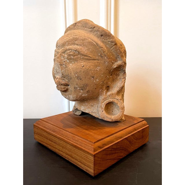 Indian Indian Terracotta Sculpted Head Gupta Period For Sale - Image 3 of 17