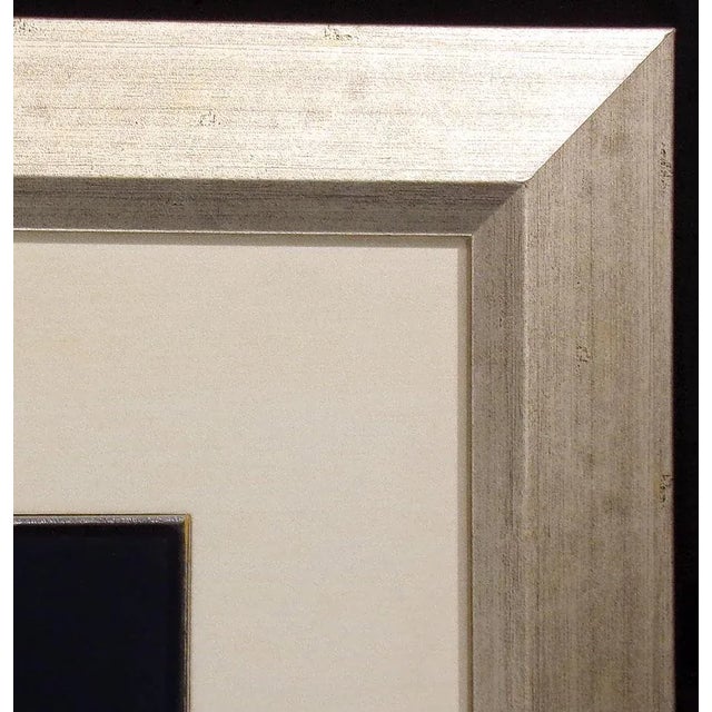 1980s Brian Davis "Iris V" Hand Signed Original Floral Airbrushed Limited Edition Art Framed For Sale - Image 5 of 7