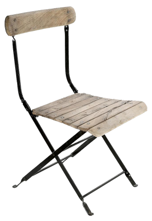 Folding Chair in Wood and Metal