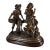 Romantic Bronze Figural Sculpture of Courting Couple on Bench For Sale