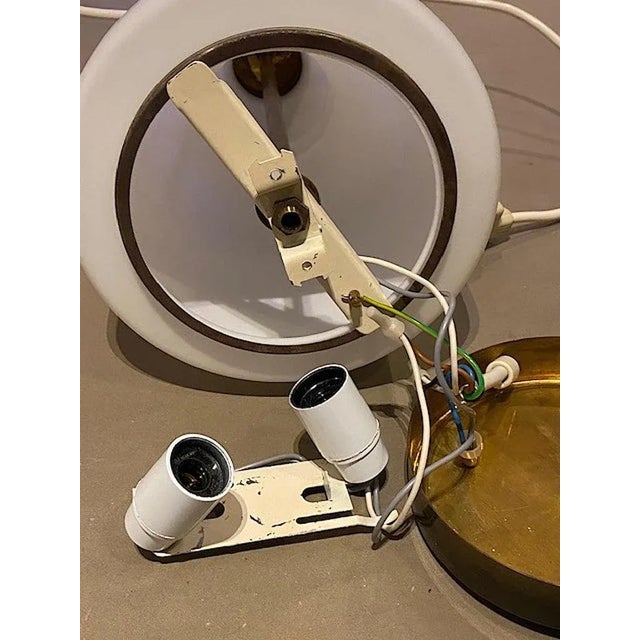 1950s Stilnovo Cased Glass and Brass Table Lamp For Sale - Image 9 of 13