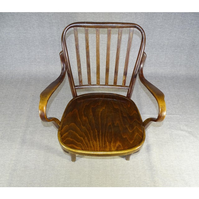 Wood Vintage Art Deco Armchair by Josef Frank for Thonet, 1935 For Sale - Image 7 of 9