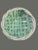 Contemporary Late 20th Century Italian Majolica Glazed Ceramic Open Weave Teal & White Decorative Basket For Sale - Image 3 of 6