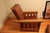 Arts & Crafts Early 21st Century Amish Made Mission Arts and Crafts Quartersawn Oak Morris Recliner and Ottoman For Sale - Image 3 of 13