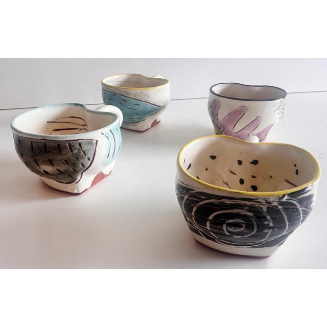 1980s Loughran Unique Abstract 43 Piece Ceramic Dinner Set, Kidney Shaped For Sale - Image 13 of 18