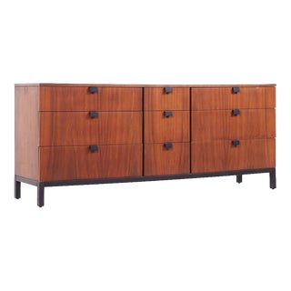 Milo Baughman for Directional Mid Century Walnut Lowboy Dresser For Sale