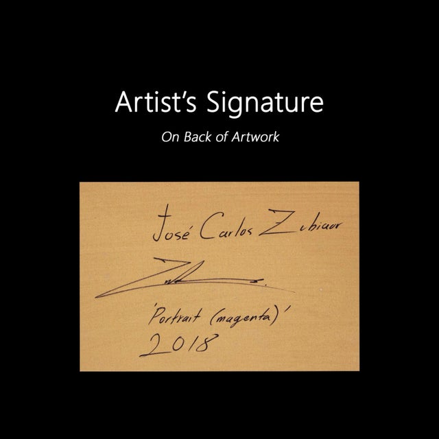 Portrait Magenta - Hyperrealistic Figurative Contemporary Oil Painting on Canvas For Sale In Los Angeles - Image 6 of 10