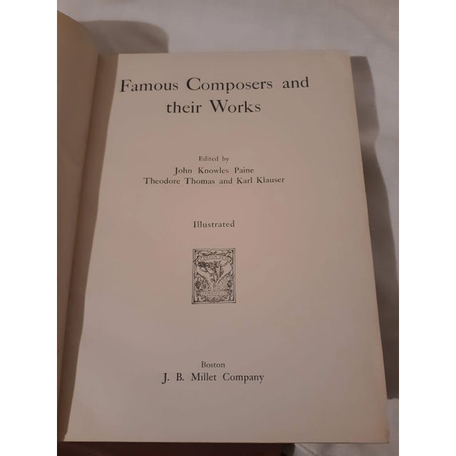 Famous Composers and Their Works Vol. I - VI Books - Set of 6 For Sale - Image 11 of 13