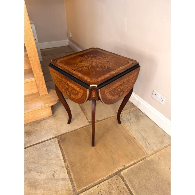 Antique 19th Century Marquetry Occasional Table For Sale - Image 6 of 13
