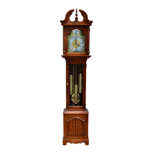 Howard Miller Cherry Grandfather Clock Mechanical Triple Weight Pendulum