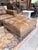 American Leather Barcelona Leather Sofa & Dual Ottoman Lounge Set in Umbria S’More Leather For Sale - Image 9 of 12