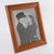 This luxury modernist leather picture frame was expertly crafted in England circa 1970. The piece features fine-grain calf...