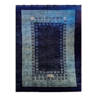 Mid 20th Century Handwoven Persian Tribal Gabbeh Rug – “Stars at Night” – 9'7" × 6'4" For Sale