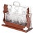 Late 20th Century English Silver-Plated 3-Bottle Tantalus, Set of 4 For Sale