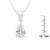 Haus of Brilliance IGI certified 10K White Gold 1/2 cttw Diamond Pear Pendant Necklace (I-J, I1) For Sale - Image 4 of 4