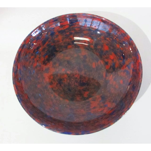 Mid-Century Modern Vintage Murano Shallow Glass Bowl For Sale - Image 3 of 8