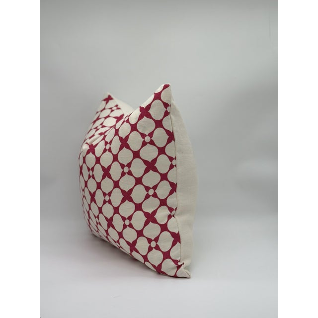 Textile Kravet X Jonathan Adler Santa Rosa in Raspberry Throw Single Side Pillow Cover For Sale - Image 7 of 10