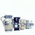 Farmhouse Vintage Blue & White Ceramic Pitcher Curation - Group of 5 For Sale - Image 3 of 18