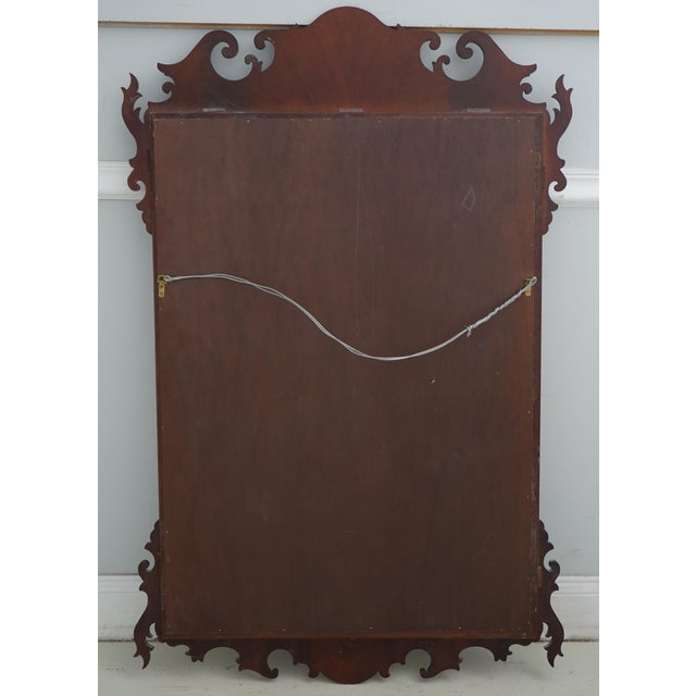 Mahogany Chippendale Style Wall Mirror For Sale - Image 12 of 12