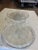 Vintage Fleur by Arcoroc Dessert Set. Round Glass platter /torte plate and matching cake stand. Both are 13” in diameter...