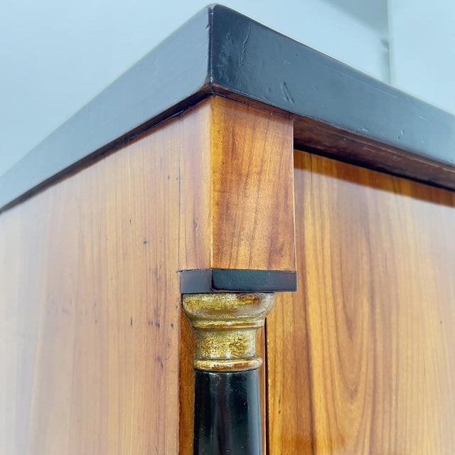 Biedermeier Chest of Drawers in Ebonized & Gilded Cherry Wood, Franconia, 1820s For Sale - Image 13 of 18