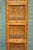 Antique Modular Honey Oak and Gilt Brass Stacking Bookcase with Glazed Retracting Doors For Sale - Image 4 of 18