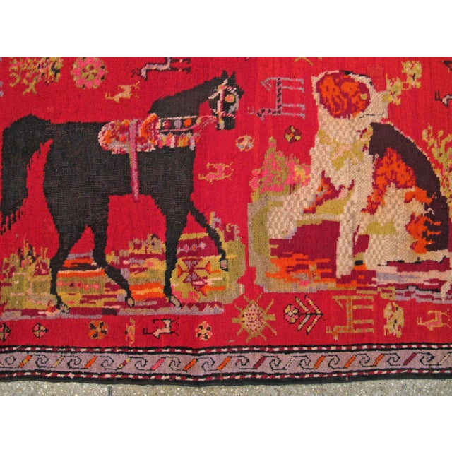 Galerie Shabab Collection Early 20th Century Caucasian Karabagh Rug For Sale - Image 9 of 10