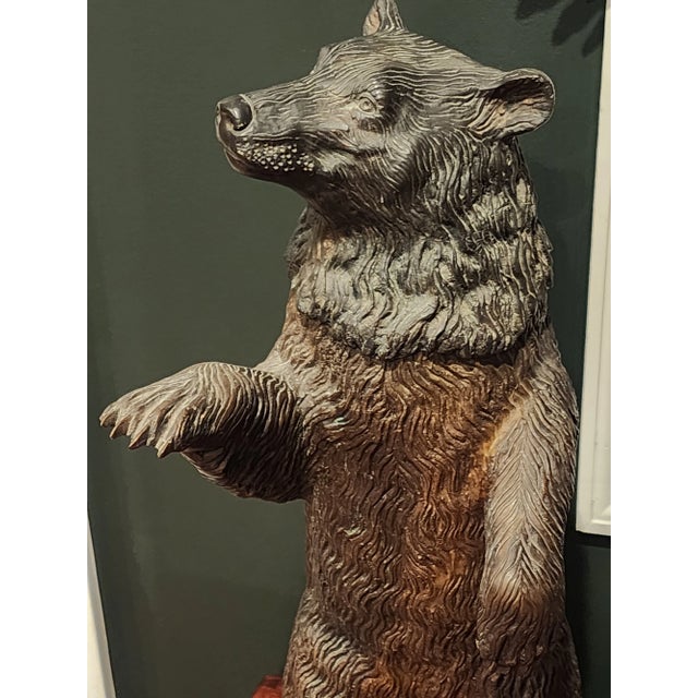 Vintage Grizzly Bear Cast Metal Ice Bucket Wine Champagne Cooler For Sale - Image 10 of 10