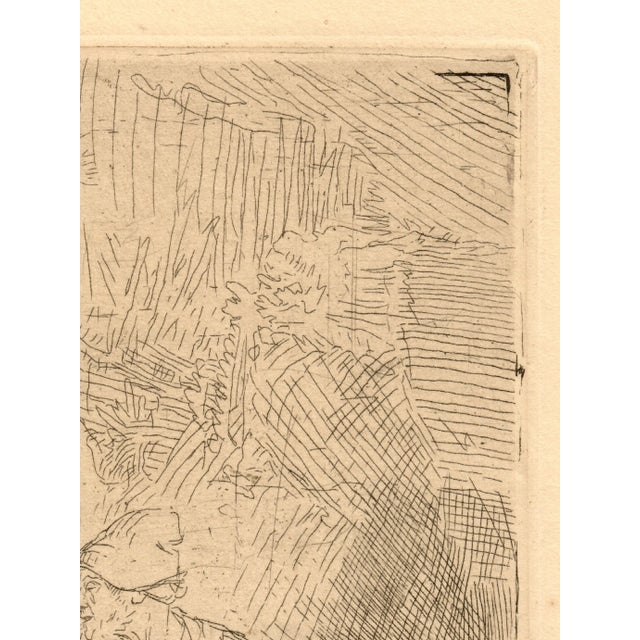 Mid 20th Century "Rest on the Flight" Old Master Print After Rembrandt Mid 20th Century For Sale - Image 5 of 8