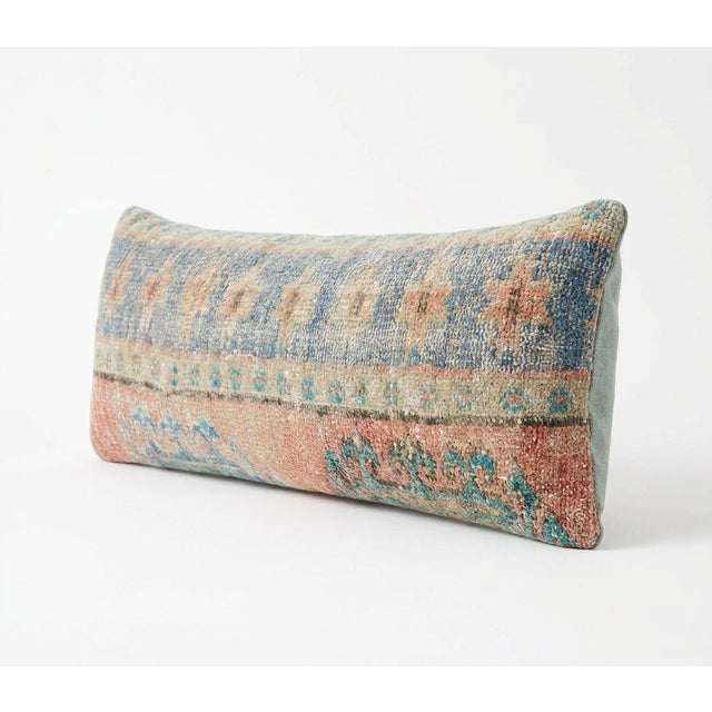 Mid-Century Modern Anatolian Bedding Rug Pillow Cover 16'' X 48'' For Sale - Image 3 of 4