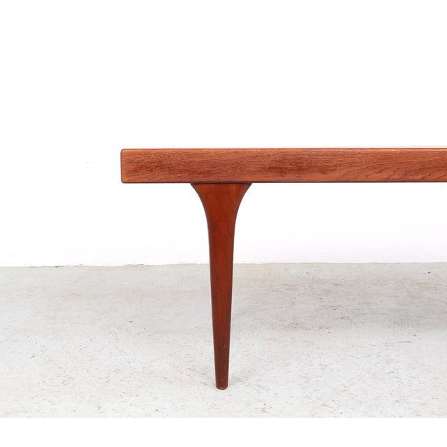 Vintage Teak Coffee Table with Blue Tiles by Johannes Andersen for CFC Silkeborg, 1960s For Sale - Image 9 of 14
