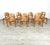 Dimensions: H 32” x W 17” x SD 16.3” x SH 18” Armchairs - H 32” x W 21.7” x SD 17” x SH 18” Set of 7 Vintage Danish pine...