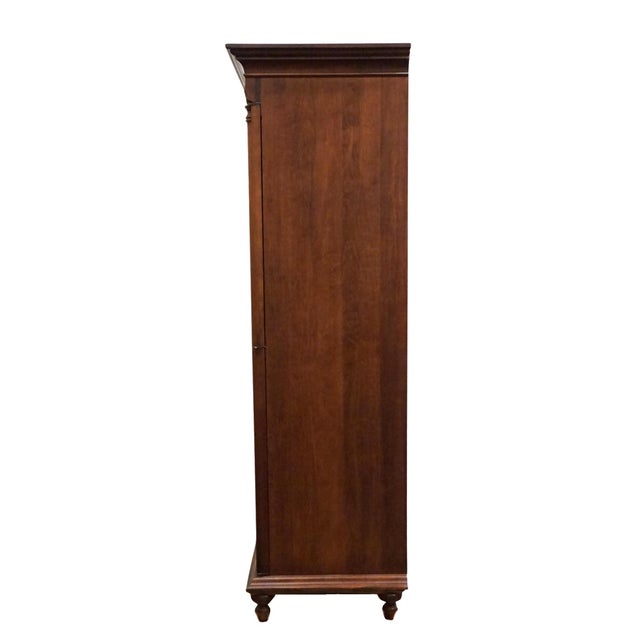 Durham Furniture Saville Row Collection Solid Cherry Early American 46" Clothing Storage Armoire 980-160 For Sale - Image 10 of 14
