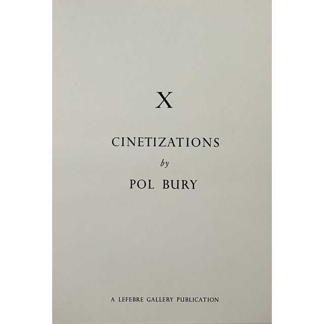 1960s Pol Bury, Architecture Kinetic Statue of Liberty Op Art Screen Print Lithograph Pol Bury, 1966 For Sale - Image 5 of 7