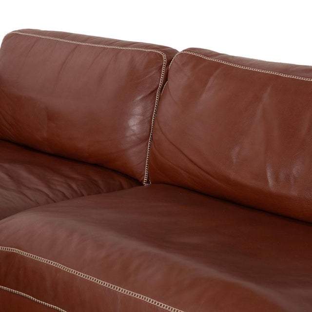 Valentino Corner Sofa in Cognac Leather from Machalke For Sale - Image 5 of 17
