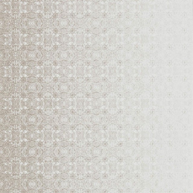 Harlequin Eminence Graded Stripe Wallpaper in Rose Gold/Oyster - a Sample For Sale
